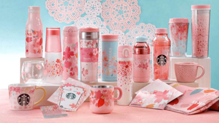 新品　即決！スターバックス SAKURA 2018 ダブル ウォール ステンレス ボトル カラフル ペタル 355ml さくら